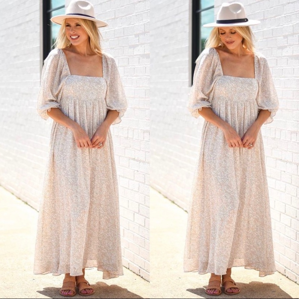Nothing But Neutrals Maxi Dress - Beige